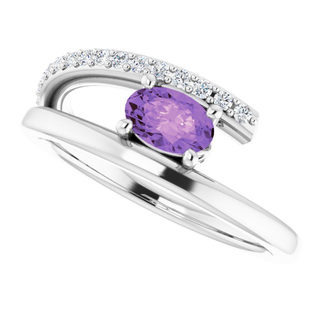 14k-white-natural-amethyst-&-1/8-ctw-natural-diamond-ring