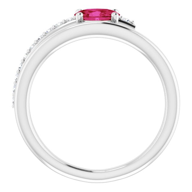 14k-white-natural-ruby-&-1/8-ctw-natural-diamond-ring