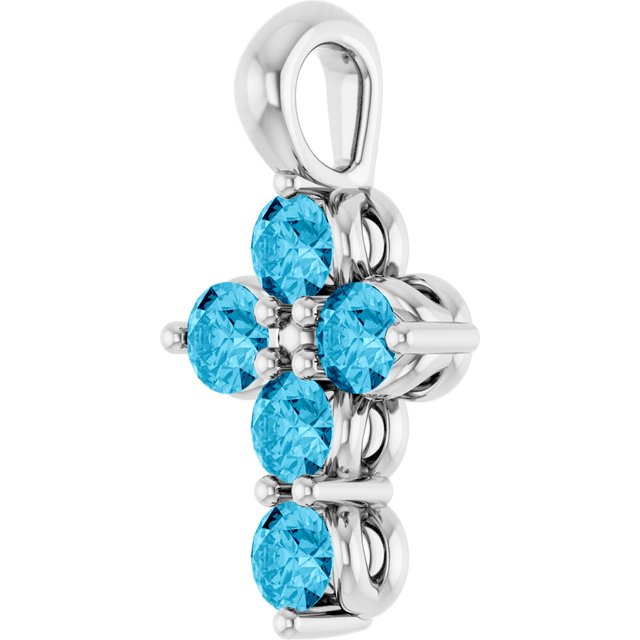 14k-white-natural-aquamarine-cross-pendant