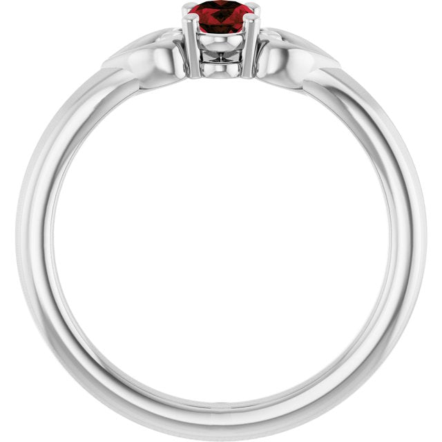 14k-white-natural-mozambique-garnet-youth-heart-ring