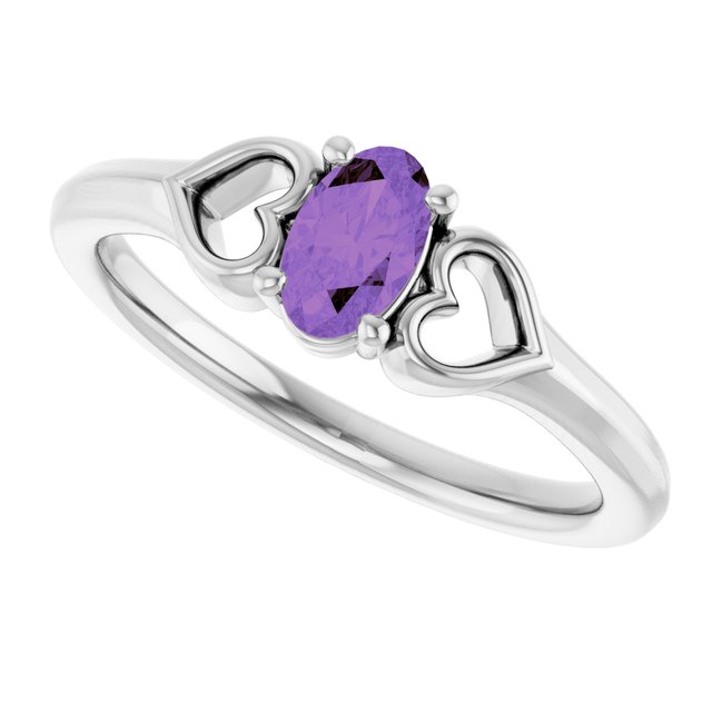 sterling-silver-imitation-amethyst-youth-heart-ring
