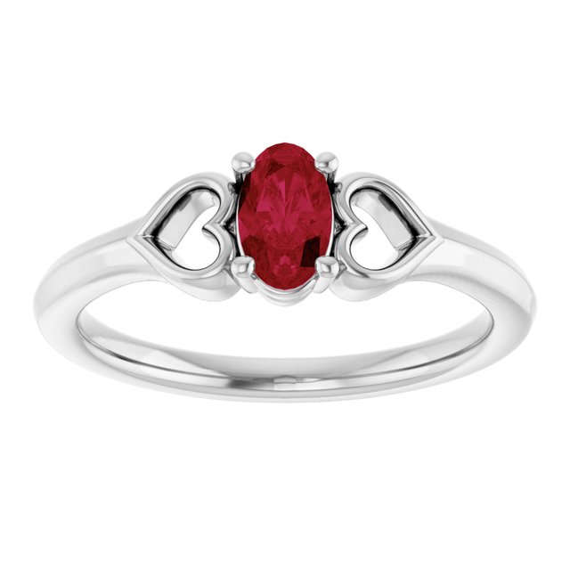 14k-white-natural-ruby-youth-heart-ring