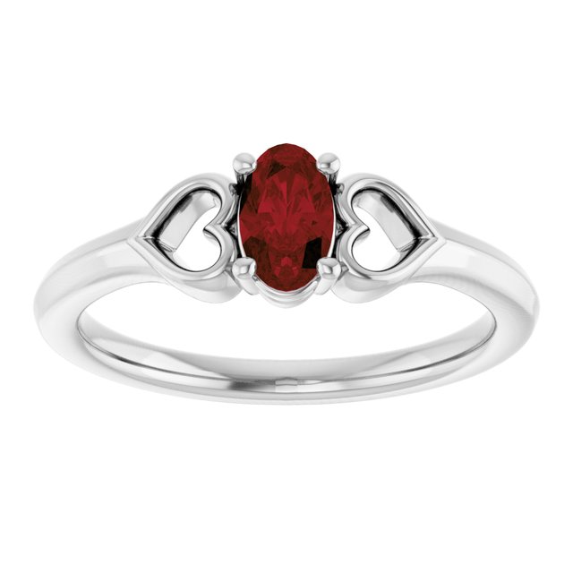 sterling-silver-imitation-mozambique-garnet-youth-heart-ring