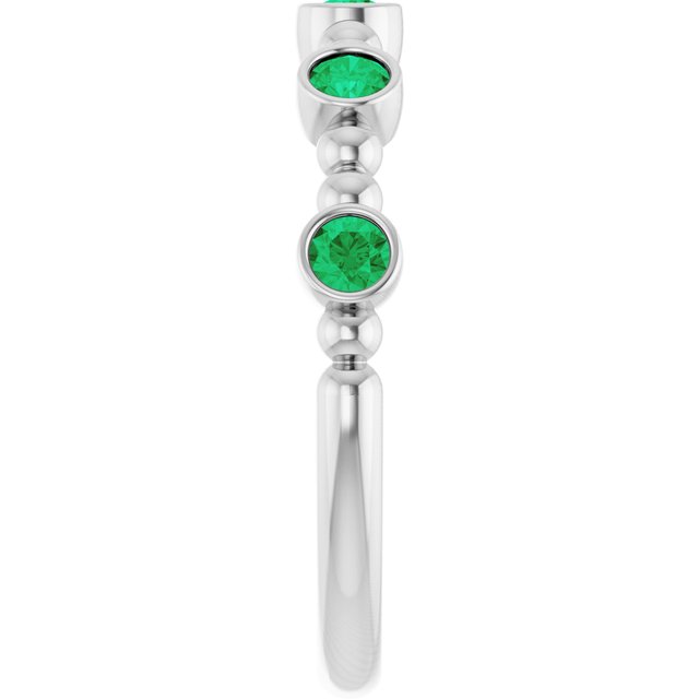 14k-white-lab-grown-emerald-stackable-ring