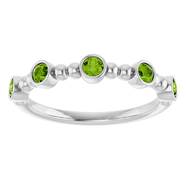 14k-white-natural-peridot-stackable-ring