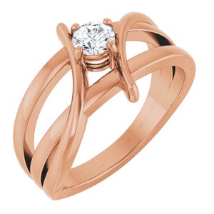 1/8 ct Diamond Bypass Ring
