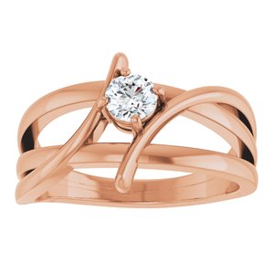 1/8 ct Diamond Bypass Ring