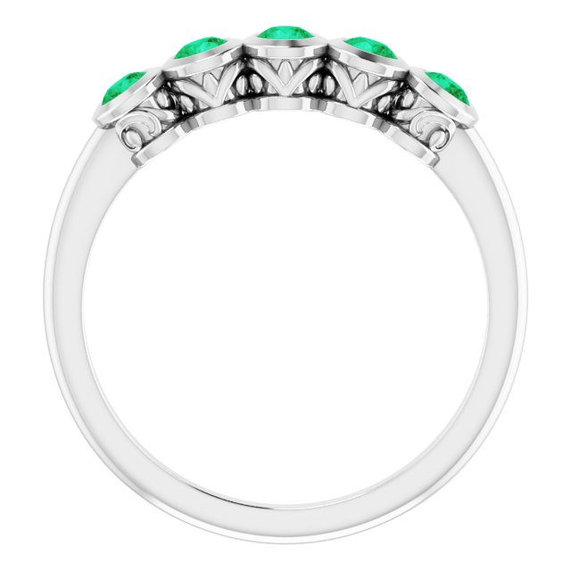 14k-white-lab-grown-emerald-ring