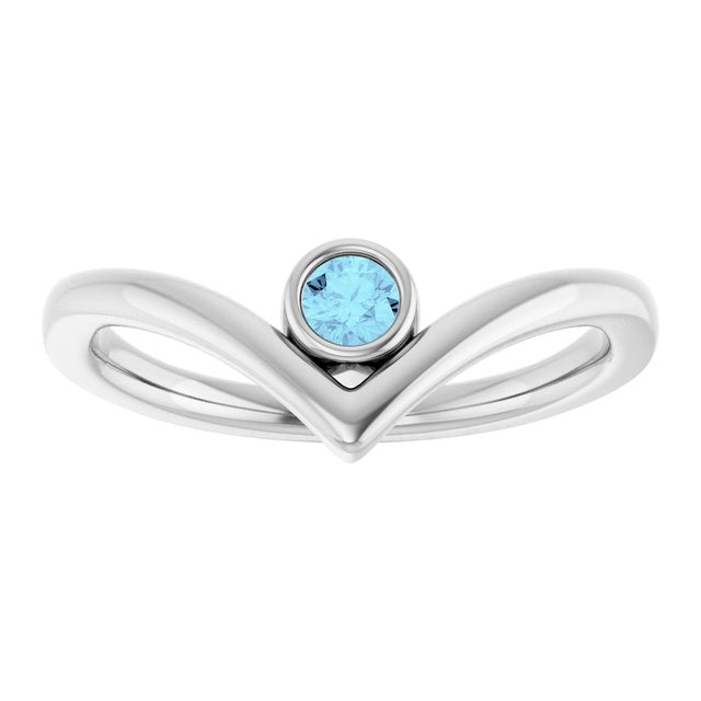 14k-white-natural-aquamarine-bezel-set-v-ring