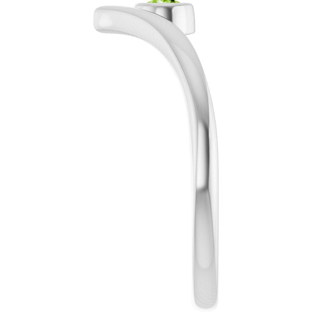 14k-white-natural-peridot-bezel-set-v-ring