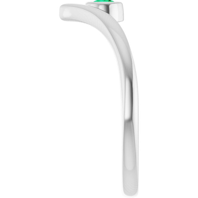 14k-white-lab-grown-emerald-bezel-set-v-ring