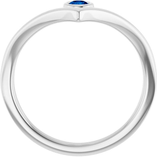 14k-white-natural-blue-sapphire-bezel-set-v-ring
