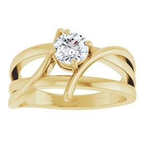1/8 ct Diamond Bypass Ring
