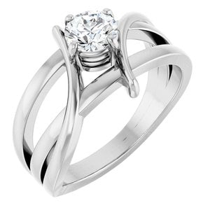 1/8 ct Diamond Bypass Ring