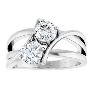 1/4 ct Diamond Two-Stone Ring