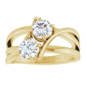 1/4 ct Diamond Two-Stone Ring