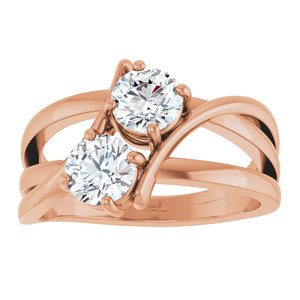 1/4 ct Diamond Two-Stone Ring