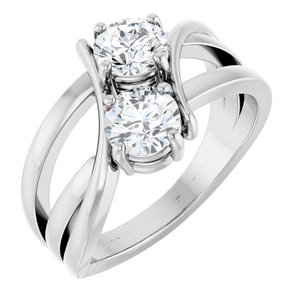 1/4 ct Diamond Two-Stone Ring