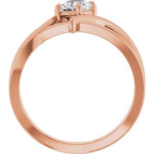 1/8 ct Diamond Bypass Ring