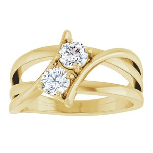 1/4 ct Diamond Two-Stone Ring