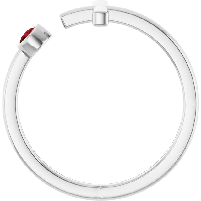 14k-white-natural-mozambique-garnet-negative-space-cross-ring