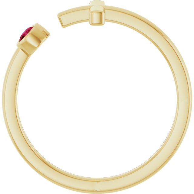14k-yellow-lab-grown-ruby-negative-space-cross-ring