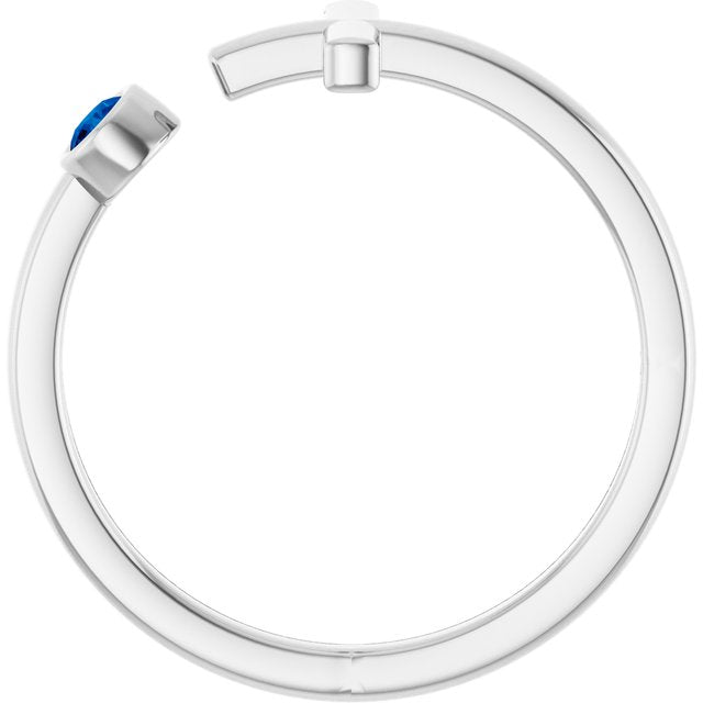 14k-white-natural-blue-sapphire-negative-space-cross-ring