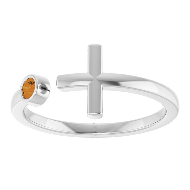 14k-white-natural-citrine-negative-space-cross-ring