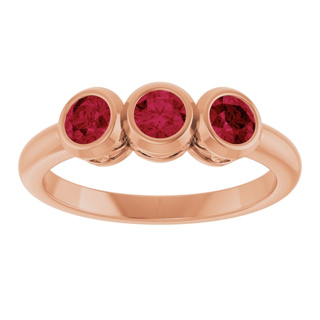 14k-rose-gold-lab-grown-ruby-three-stone-bezel-set-ring