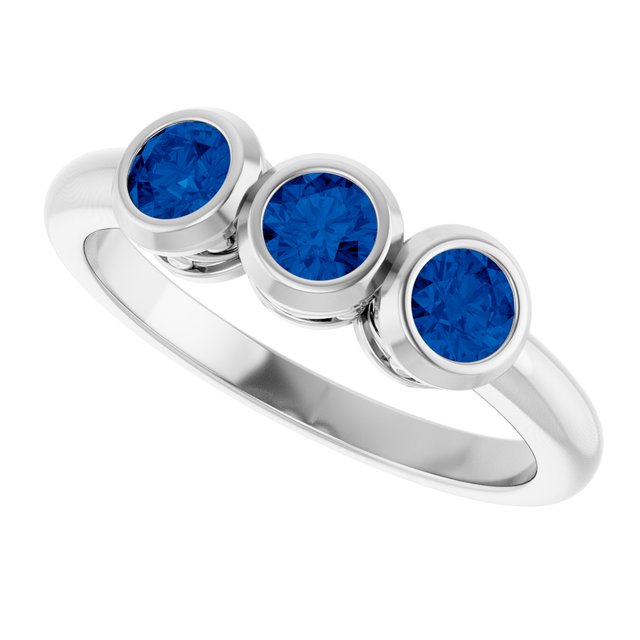 14k-white-lab-grown-blue-sapphire-three-stone-bezel-set-ring