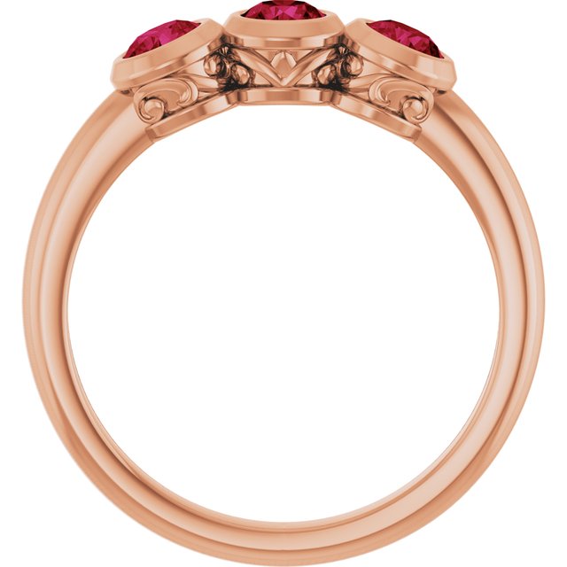 14k-rose-gold-lab-grown-ruby-three-stone-bezel-set-ring