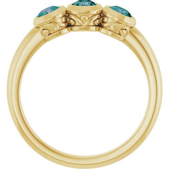 14k-yellow-gold-lab-grown-alexandrite-three-stone-bezel-set-ring