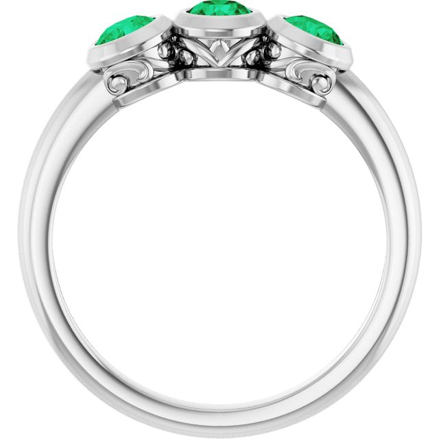 14k-white-lab-grown-emerald-three-stone-bezel-set-ring