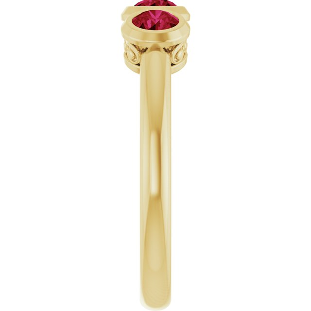 14k-yellow-gold-lab-grown-ruby-three-stone-bezel-set-ring