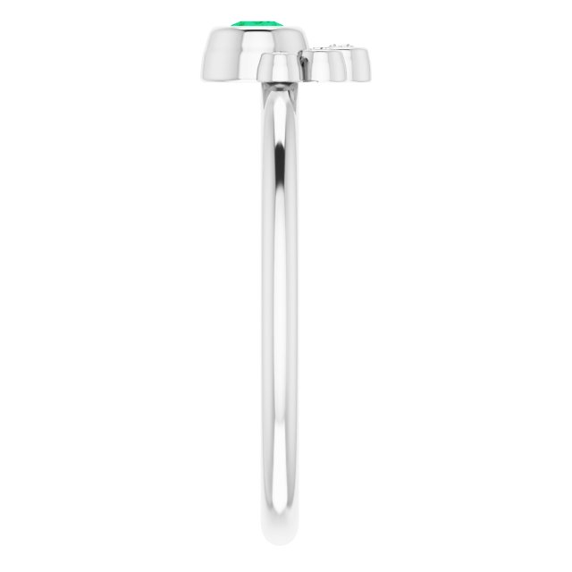 14k-white-lab-grown-emerald-&-.04-ctw-natural-diamond-ring