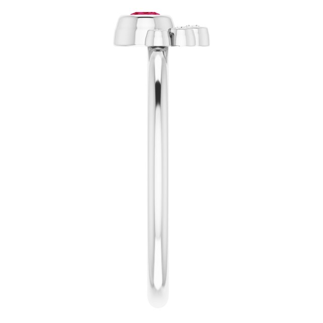 14k-white-natural-ruby-&-.04-ctw-natural-diamond-ring