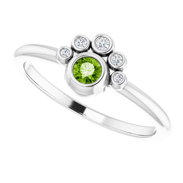 14k-white-natural-peridot-&-.04-ctw-natural-diamond-ring
