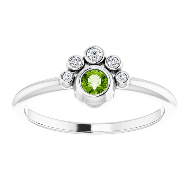 14k-white-natural-peridot-&-.04-ctw-natural-diamond-ring