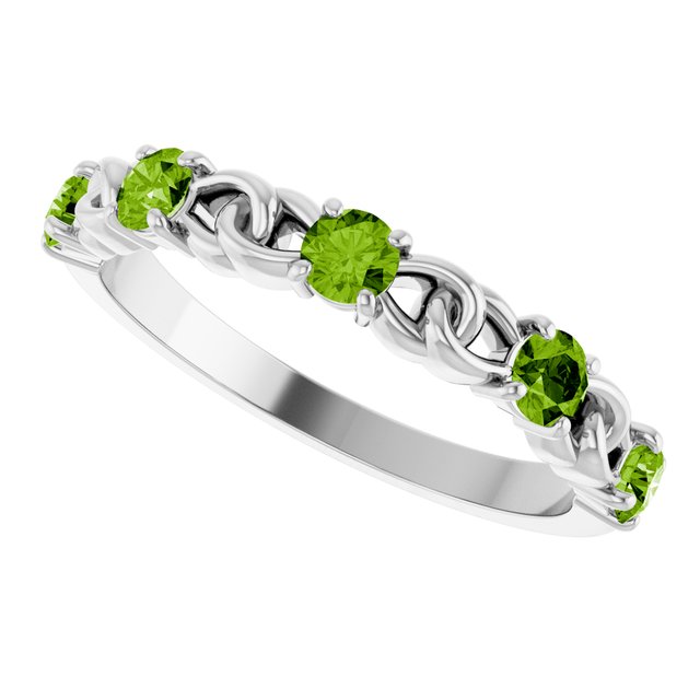 14k-white-natural-peridot-stackable-ring