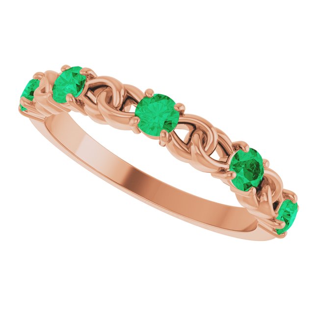 14k-rose-gold-lab-grown-emerald-stackable-ring