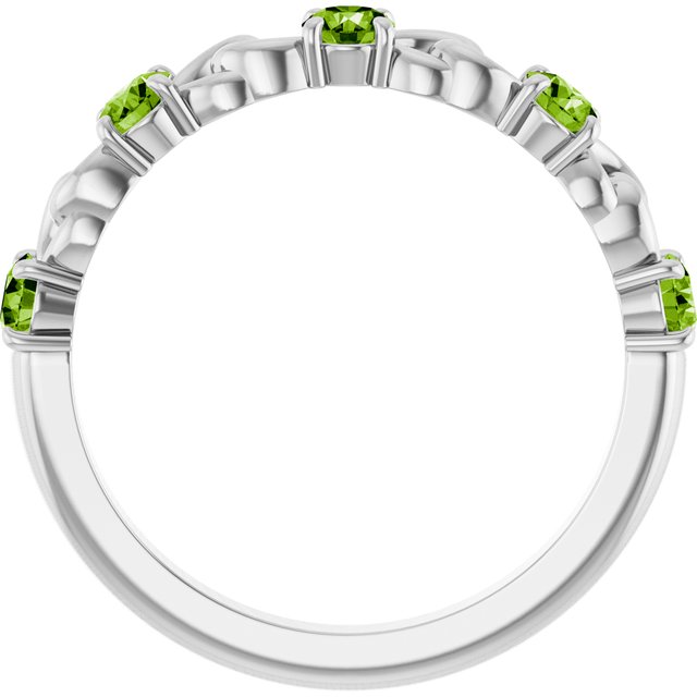 14k-white-natural-peridot-stackable-ring