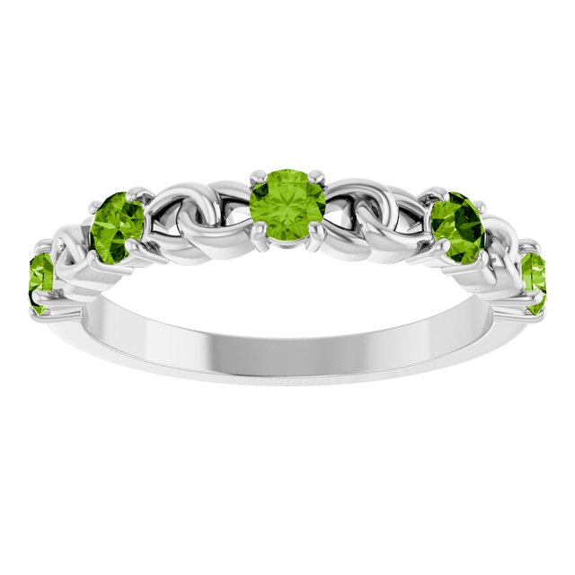 14k-white-natural-peridot-stackable-ring