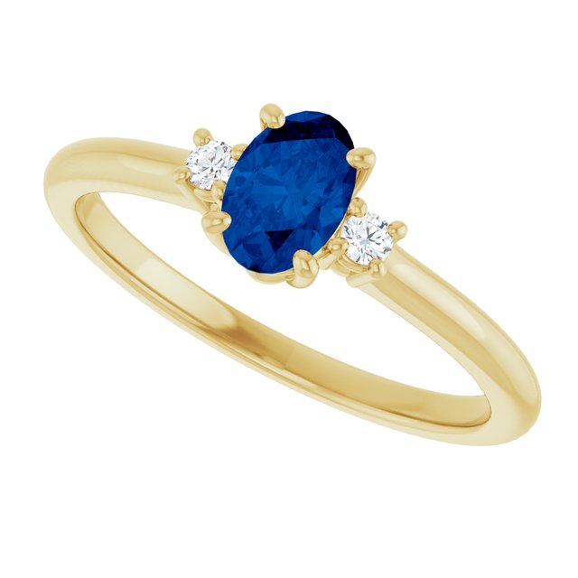 14k-yellow-lab-grown-blue-sapphire-&-.04-ctw-natural-diamond-ring