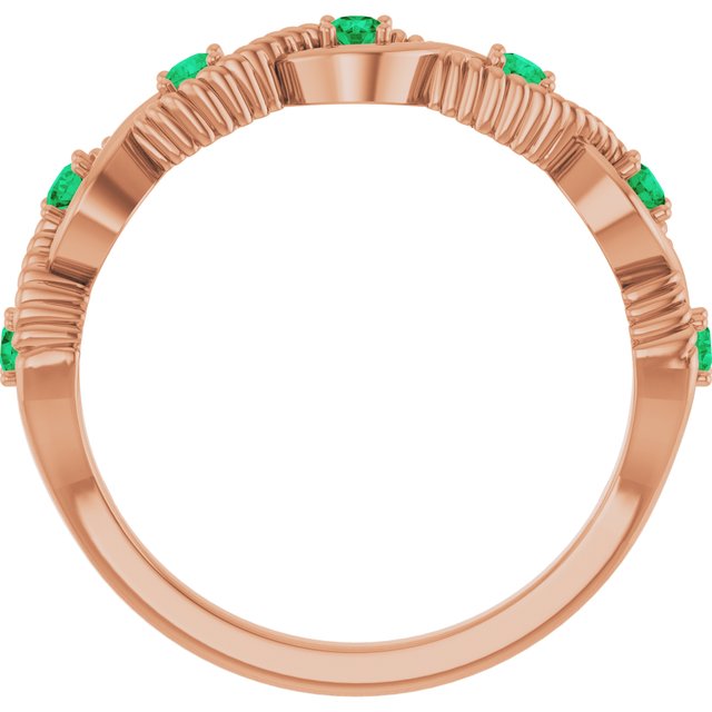 14k-rose-gold-lab-grown-emerald-stackable-ring