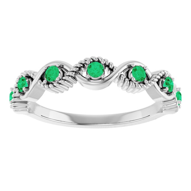 14k-white-gold-lab-grown-emerald-stackable-ring