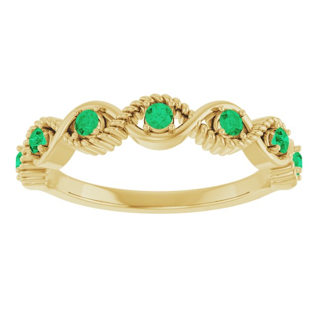 14k-yellow-gold-lab-grown-emerald-stackable-ring