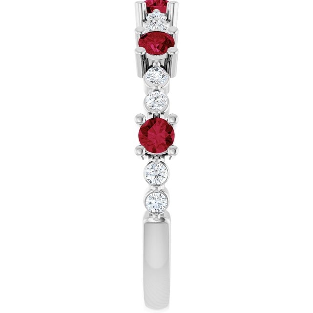 platinum-lab-grown-ruby-&-1/6-ctw-natural-diamond-ring