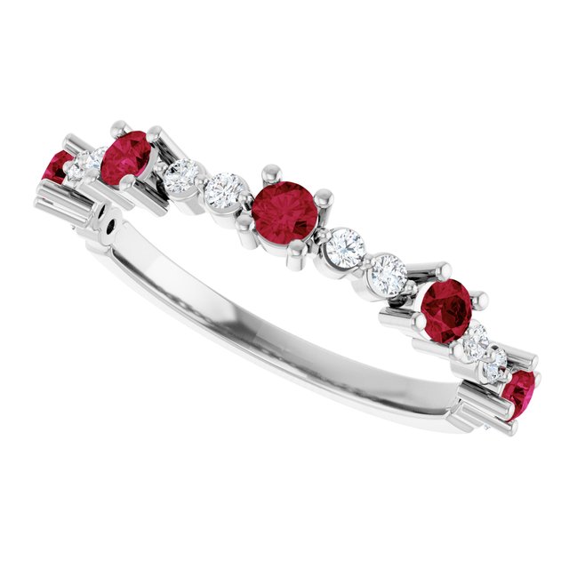 sterling-silver-lab-grown-ruby-&-1/6-ctw-natural-diamond-ring