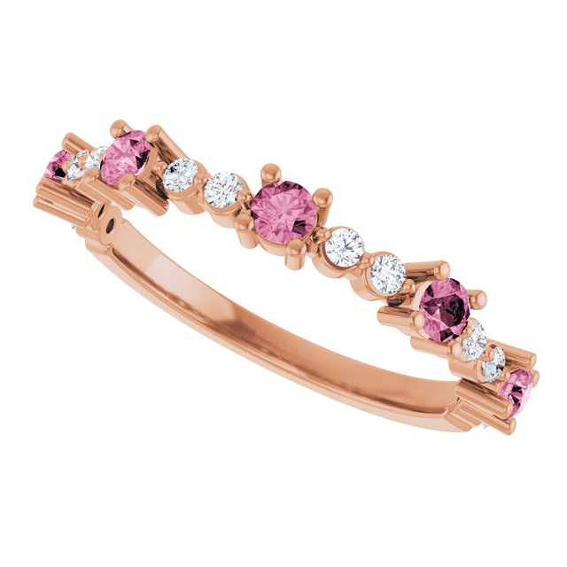 14k-rose-natural-pink-tourmaline-&-1/6-ctw-natural-diamond-ring