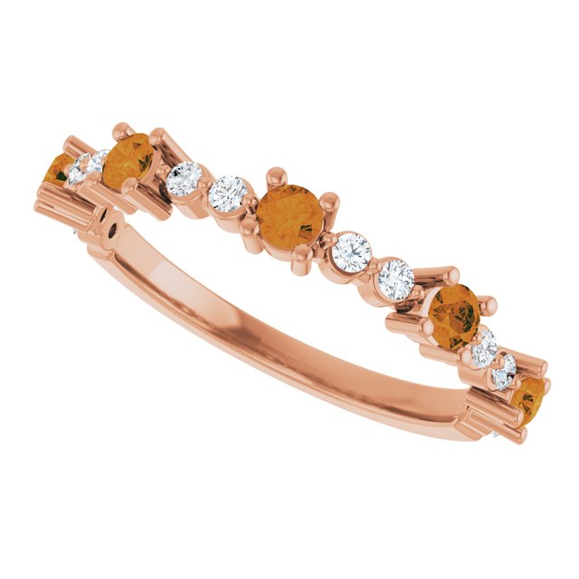 14k-rose-natural-citrine-&-1/6-ctw-natural-diamond-ring